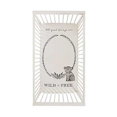 ever &amp; ever&trade; Bear Picnic Photo Op Fitted Crib Sheet in White. View a larger version of this product image.