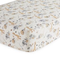 ever & ever™ Jungle Fitted Crib Sheet in Cream