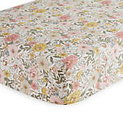 ever &amp; ever&trade; Vibrant Blooms Fitted Crib Sheet in Pink