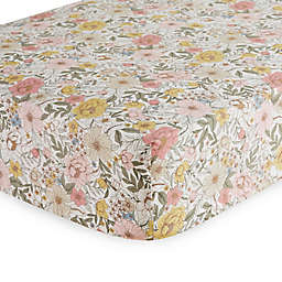 ever & ever™ Vibrant Blooms Fitted Crib Sheet in Pink