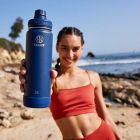 Alternate image 6 for Takeya&reg; Actives 24 oz. Insulated Stainless Steel Water Bottle with Spout Lid in Onyx