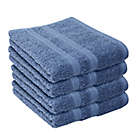 Alternate image 0 for Simply Essential&trade; Solid 4-Piece Hand Towel Set in True Navy