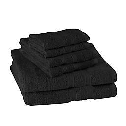 Simply Essential™ Solid 6-Piece Bath Towel Set in Tuxedo