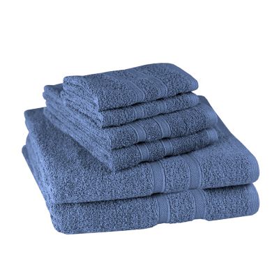 Simply Essential&trade; Solid 6-Piece Bath Towel Set