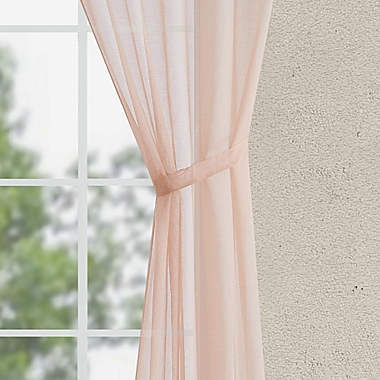 Jessica Simpson Milly 63-Inch Light Filtering Window Curtain Panels in Blush (Set of 2). View a larger version of this product image.