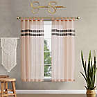 Alternate image 8 for Jessica Simpson Milly 63-Inch Light Filtering Window Curtain Panels in Blush (Set of 2)