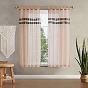 Jessica Simpson Milly 63-Inch Light Filtering Window Curtain Panels in Blush (Set of 2)