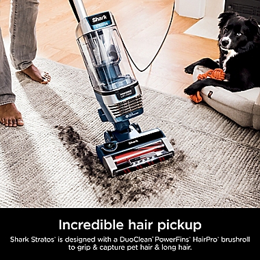 Shark Stratos&trade; Upright Vacuum with DuoClean&reg; Power in Navy. View a larger version of this product image.