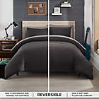 Alternate image 1 for UGG&reg; Corey 2-Piece Reversible Twin/Twin XL Duvet Cover Set in Charcoal