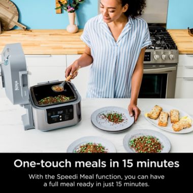 Ninja Speedi&trade; 6 qt. 12-in-1 Rapid Cooker &amp; Air Fryer in Sea Salt Gray. View a larger version of this product image.