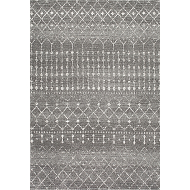 nuLOOM Morroccan Blythe 8&#39; 10&quot; x 12&#39; Area Rug in Dark Grey. View a larger version of this product image.