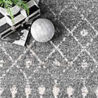 Alternate image 7 for nuLOOM Morroccan Blythe 8&#39; 10&quot; x 12&#39; Area Rug in Dark Grey