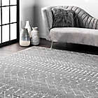 Alternate image 3 for nuLOOM Morroccan Blythe 8&#39; 10&quot; x 12&#39; Area Rug in Dark Grey