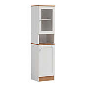 Hodedah&reg; 63-Inch Wooden Kitchen Pantry in White