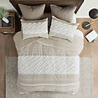 Alternate image 3 for INK+IVY Mila 3-Piece Reversible Full/Queen Duvet Cover in Taupe
