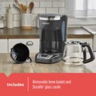 Alternate image 2 for Black + Decker&trade; 12-Cup* Programmable Coffee Maker in Grey