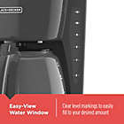 Alternate image 4 for Black + Decker&trade; 12-Cup* Programmable Coffee Maker in Grey