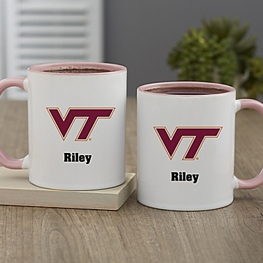 NCAA Virginia Tech Hokies Personalized Coffee Mug in Pink. View a larger version of this product image.