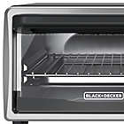 Alternate image 3 for Black &amp; Decker&trade; 4-Slice Toaster Oven in Grey