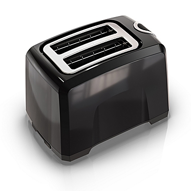 Black & Decker&trade; 2-Slice Toaster in Black. View a larger version of this product image.