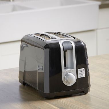 Black & Decker&trade; 2-Slice Toaster in Black. View a larger version of this product image.