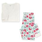 Alternate image 0 for Burt's Bees Baby&reg; Small Women's 2-Piece Mugs of Happiness Tee and Pant PJ Set