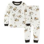 Alternate image 0 for Burt's Bees Baby&reg; Size 4Y 2-Piece Northern Reindeer Tee and Pant PJ Set in Cream