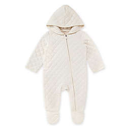 Burt's Bees Baby® Diamond Quilted Bunting Hoodie Coverall in Eggshell