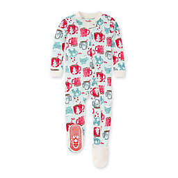 Burt's Bees Baby® Mugs of Happiness Organic Cotton Footed Pajama in Honeydew