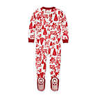 Alternate image 1 for Burt&#39;s Bees Baby&reg; Newborn Woodland Winter Organic Cotton Footed Pajama in Cardinal