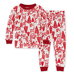 Burt's Bees Baby® Size 18M 2-Piece Woodland Winter T-Shirt & Pant PJ Set