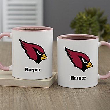 NFL Arizona Cardinals Personalized Coffee Mug in Pink. View a larger version of this product image.