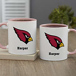 NFL Arizona Cardinals Personalized Coffee Mug in Pink