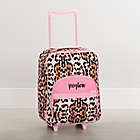 Alternate image 0 for Stephen Joseph&reg; Leopard Print Personalized Kids Rolling Luggage