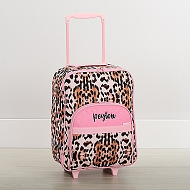 Stephen Joseph&reg; Leopard Print Personalized Kids Rolling Luggage. View a larger version of this product image.