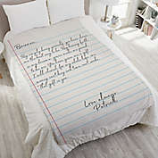 Love Letter Personalized Weighted Blanket