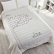 Letter To Mom Personalized Weighted Blanket