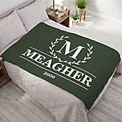 Laurel Wreath Personalized Weighted Blanket