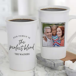 The Perfect Blend Personalized 16 oz. Latte Mug in White