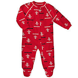 NBA Houston Rockets Raglan Zip-Up Coverall in Red