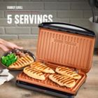 Alternate image 1 for George Foreman&reg; 5-Serving Classic Plate Grill in Black