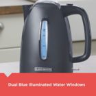Alternate image 6 for Black + Decker&trade; 1.7-Liter Rapid Boil Electric Kettle in Grey