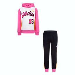 Jordan® Size 18M 2-Piece Hoodie Top and Jogger Pant Set in Black
