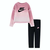 Nike&reg; 2-Piece Printed Club Top and Legging Set in Pink/Black