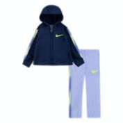 Nike&reg; 2-Piece Dream Chaser Therma Zip Hoodie and Legging Set in Blue