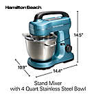Alternate image 5 for Hamilton Beach&reg; 4 qt. Stand Mixer in Blue