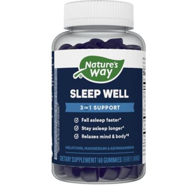 Nature's Way&reg; 60-Count Sleep Well Gummies. View a larger version of this product image.