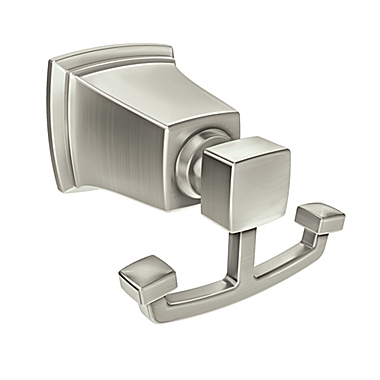 Moen&reg; Boardwalk Double Robe Hook in Brushed Nickel. View a larger version of this product image.