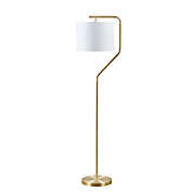 Hampton Hill Aster Angular Floor Lamp in Gold