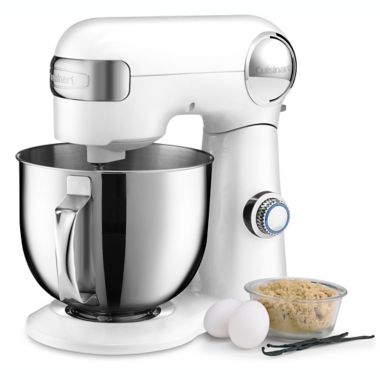 Cuisinart&reg; Precision Master&trade; 5.5 qt. Tilt-Back Head Stand Mixer in White. View a larger version of this product image.